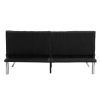 WOOD FRAME;  STAINLESS LEG;  FUTON;  SOFA BED BLACK