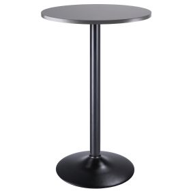 Tarah Pub Table; Black and Slate Gray