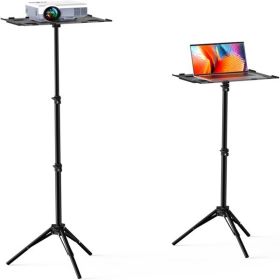 Projector Stand Tripod from 14.5'' to 39.4''; Laptop Tripod Stand Height Adjustable for Home Cinema; Office