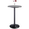 Tarah Pub Table; Black and Slate Gray