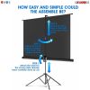 Projector Screens Tripod 72' INCH 16:9 Indoor Outdoor 8K / 4K Ultra HD 3D 5 Core Screen TR 72