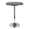 Spectrum Pub Table 24" Round; Black with Chrome