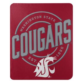 Washington State OFFICIAL NCAA "Campaign" Fleece Throw Blanket; 50" x 60"