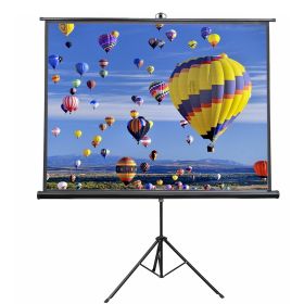 5 Core Projector Screen with Stand 72 inch Indoor and Outdoor Portable Projection Screen and Tripod Stand 8K 3D Ultra HD 4:3 for Movie Office Classroo