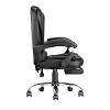 High-back office chair, adjustable ergonomic office chair, computer desk chair with lumbar support and foot cushion, suitable for home office use.