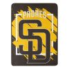 PADRES OFFICIAL MLB "Walk off" Micro Raschel Throw Blanket; 46" x 60"