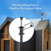 TA-001 360¬∞Rotation UV 45-230MHz/470-860MHz 15-22dB Outdoorn Antenna Black