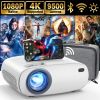 VIDOKA Projector with WiFi and Bluetooth, 9500L Native 1080P Projector FHD Movie Outdoor Projector with Carry Bag, Home Video Projector for TV Stick/P