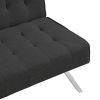 WOOD FRAME;  STAINLESS LEG;  FUTON;  SOFA BED BLACK