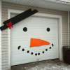 16pcs, Adorable Snowman Face Wall Decals for Christmas and Winter Decorations - DIY Home Wall Art Mural Cover - Perfect for Garage Door Decorations