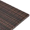 Brown Gradient Modern Fashion Simple Rattan Bar Table 139*46*94cm Can Hang Wine Glasses N004