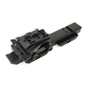 SOTAC-GEAR Tactical G33 Mounts Magnifier Flip-To-Side Quick Detach w/ 5/8" Riser for G23 3X Magnifiers Fits 20mm Picatinny Rail (Option: Left Black)