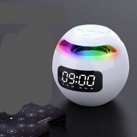 Clock Colorful Bluetooth Speaker Mini Portable (Option: C)