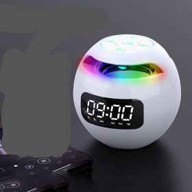 Clock Colorful Bluetooth Speaker Mini Portable (Option: K)