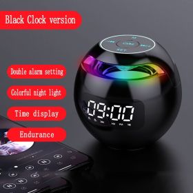 Clock Colorful Bluetooth Speaker Mini Portable (Option: H)