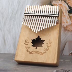 Thumb Piano Kalimba 217-tone Finger Piano For Beginners Getting Started Musical Instrument Kalimba Finger Piano OEM Customization (Option: Bamboo Maple Leaf)