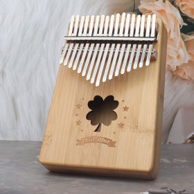 Thumb Piano Kalimba 217-tone Finger Piano For Beginners Getting Started Musical Instrument Kalimba Finger Piano OEM Customization (Option: Four leaf clover)