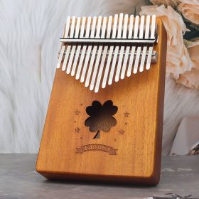 Thumb Piano Kalimba 217-tone Finger Piano For Beginners Getting Started Musical Instrument Kalimba Finger Piano OEM Customization (Option: Mahogany four leaf clover)