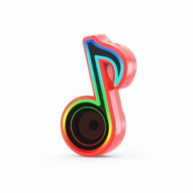 Wireless Creative Musical Note Marquee Colorful Sound (Option: Red-USB)