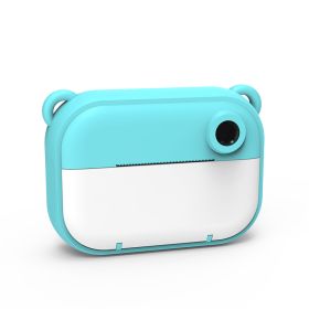 Printable camera children's digital small camera (Color: Blue)