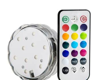 Colorful underwater waterproof lights highlight remote control lights (Option: Colorful 10pcs)