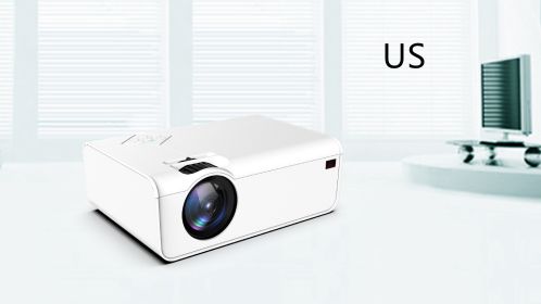 Home Office Android Smart HD Micro Joy Projector (Option: White-Same screen-US)