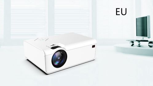 Home Office Android Smart HD Micro Joy Projector (Option: White-Smart AI-EU)