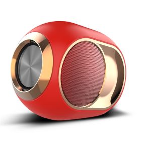 X6 Bluetooth Speaker Subwoofer Wireless (Color: Red)