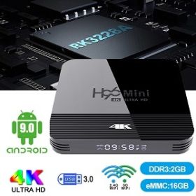 H96 mini H8 Android TV Box RK3228A Quad core 2+16 1+8GB Android 9.0 Dual Wifi 2.4G+5G Smart TV Box (Memory Flash: 2+16GB)