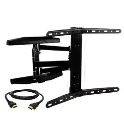 MegaMounts Full Motion Wall Mount for 32-70 Inch Curved Displays with HDMI Cable (SKU: GMCT01-HDMI-BNDL-2)