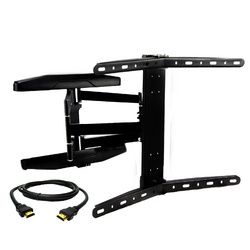 MegaMounts Full Motion Wall Mount for 32-70 Inch Curved Displays with HDMI Cable (SKU: GMCT01-BNDL)