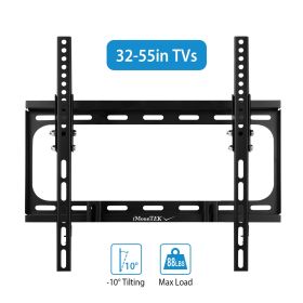 TV Wall Mount Tilt Dual Arm TV Mount Brackets Maximum VESA 400x400mm For 32-55in TVs (Color: Black)