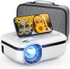 MOOKA WiFi Projector 7500L HD 1080P Movie Home Theater 200'' display Wireless US