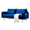 Velvet Fabric sofa with pocket