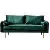 Velvet Fabric sofa with pocket