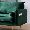 Velvet Fabric sofa with pocket