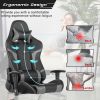 Reclining Swivel Massage Gaming Chair with Lumbar Support