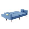 Futon Sofa bed For Living Room with Solid Wood Leg