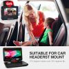 DBPOWER 10" Swivel Display Screen, 12" Portable DVD Player with 5-Hour Rechargeable Battery