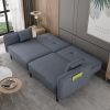 Futon Sofa bed For Living Room with Solid Wood Leg