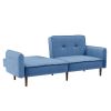 Futon Sofa bed For Living Room with Solid Wood Leg